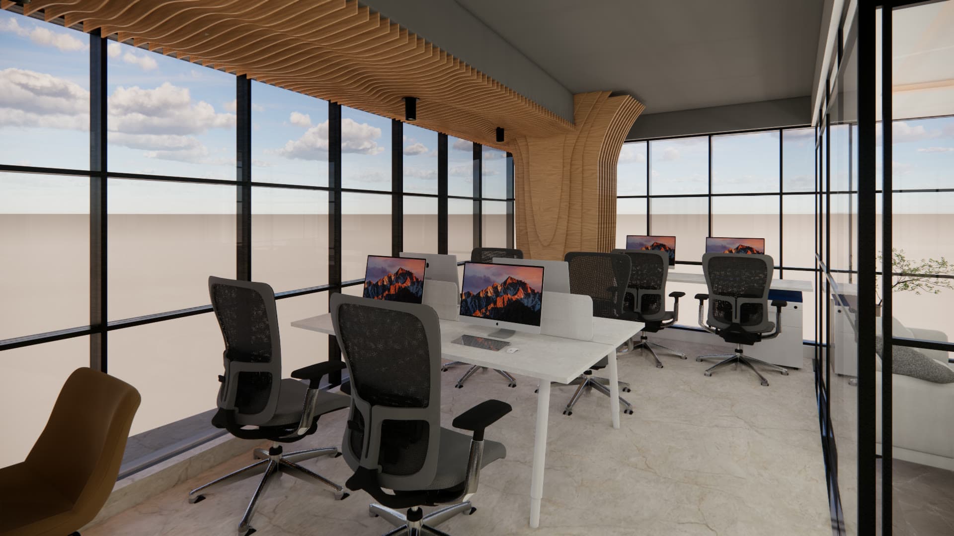 Architectural Welcome Lobby & Arrival