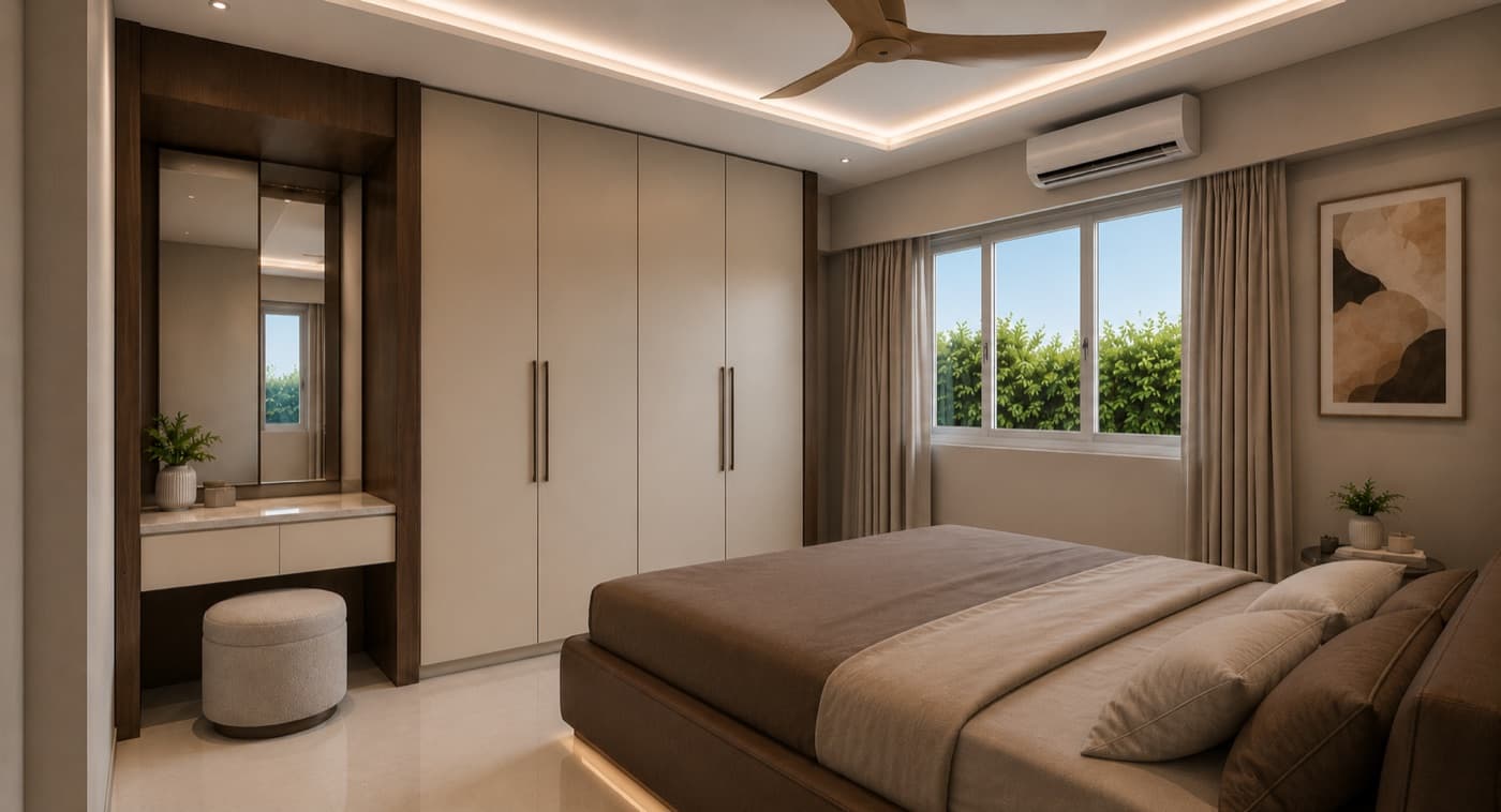 The First Step Interiors bedroom design